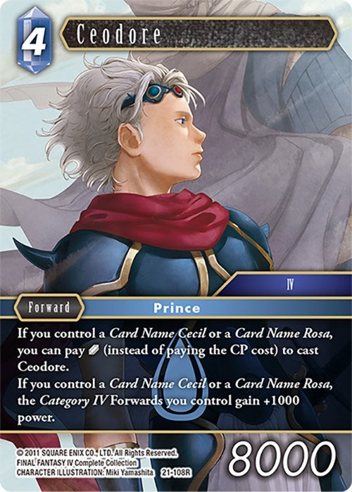 Image for Ceodore (Beyond Destiny) (21-108R) - Final Fantasy TCG