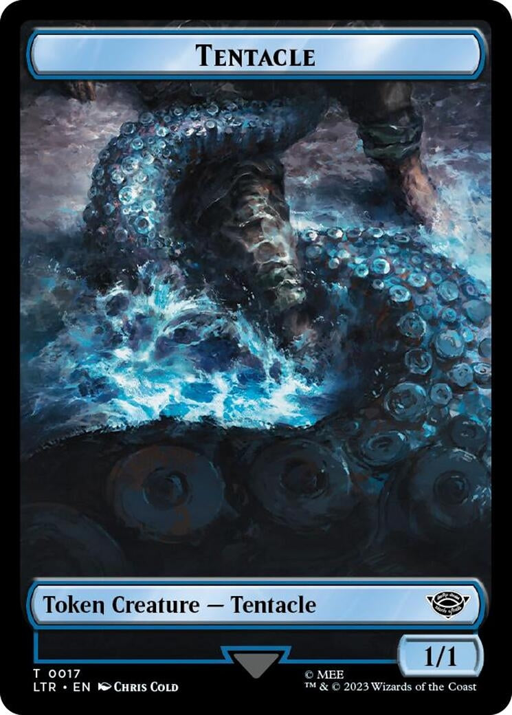 Image for Tentacle // Food (0022) Double-Sided Token (Surge Foil) (Universes Beyond: The Lord of the Rings: Tales of Middle-earth) (17 // 22) - Magic: The Gathering