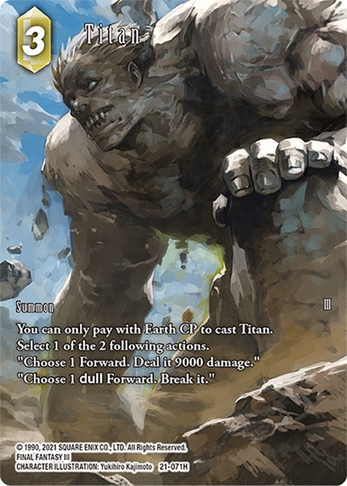 Image for Titan (Full Art) (Beyond Destiny) (21-071H) - Final Fantasy TCG
