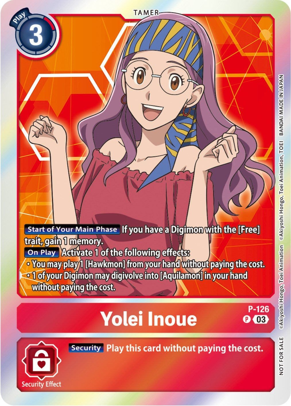 Image for Yolei Inoue - P-126 (Tamer Party Pack -The Beginning- Ver. 2.0) (D-PR) (P-126 P) - Digimon Card Game