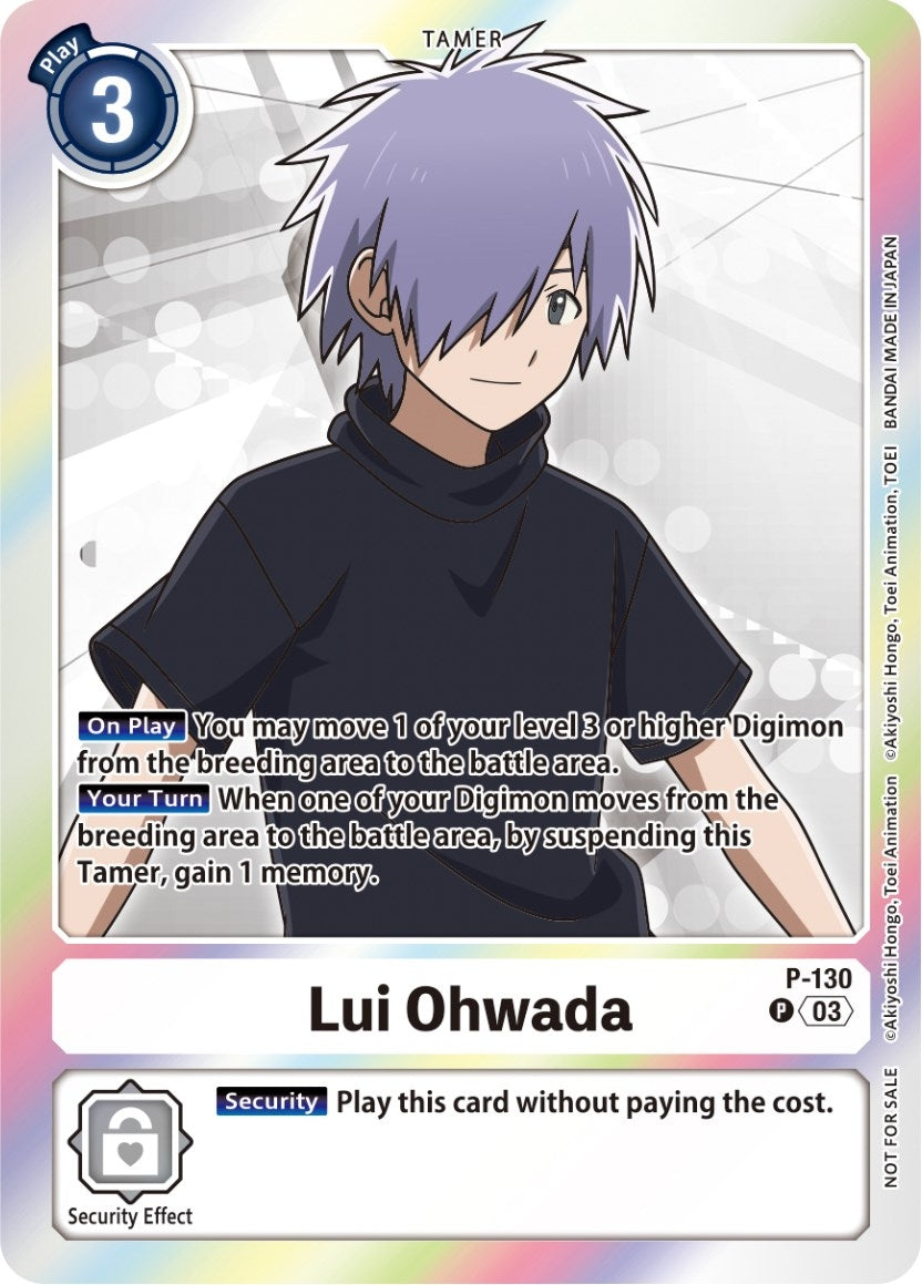 Image for Lui Ohwada - P-130 (Tamer Party Pack -The Beginning- Ver. 2.0) (D-PR) (P-130 P) - Digimon Card Game