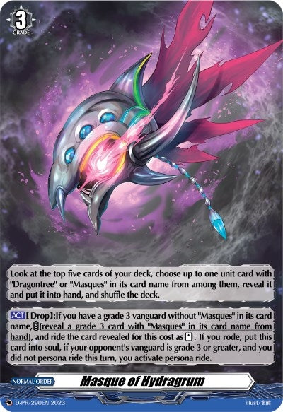 Image for Masque of Hydragrum (290) (D Promo Cards) (D-PR/290EN) - Cardfight Vanguard