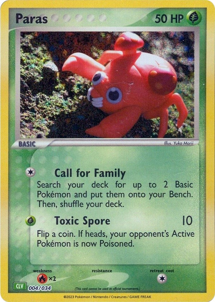 Image for Paras (Trading Card Game Classic) (004/034) - Pokemon