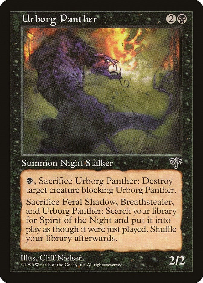 Image for Urborg Panther (Mirage) - Magic: The Gathering