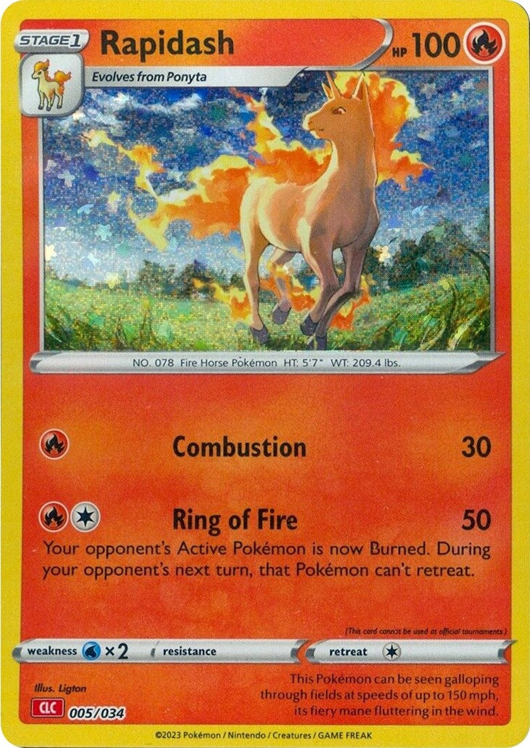 Image for Rapidash (Trading Card Game Classic) (005/034) - Pokemon