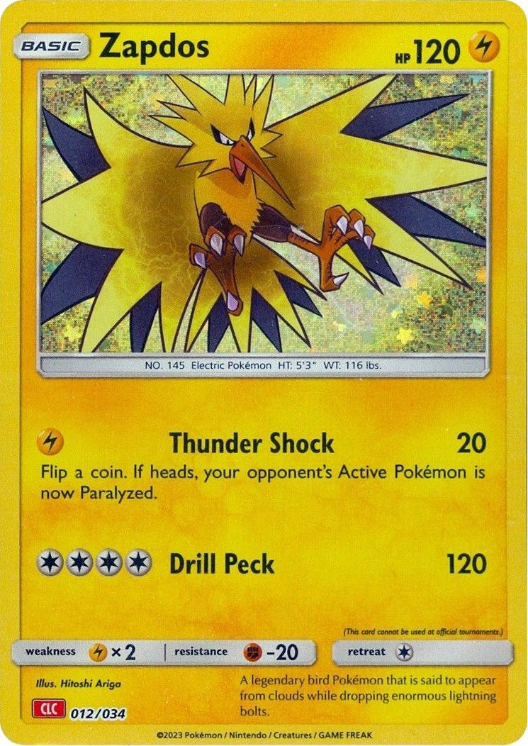 Image for Zapdos (Trading Card Game Classic) (012/034) - Pokemon