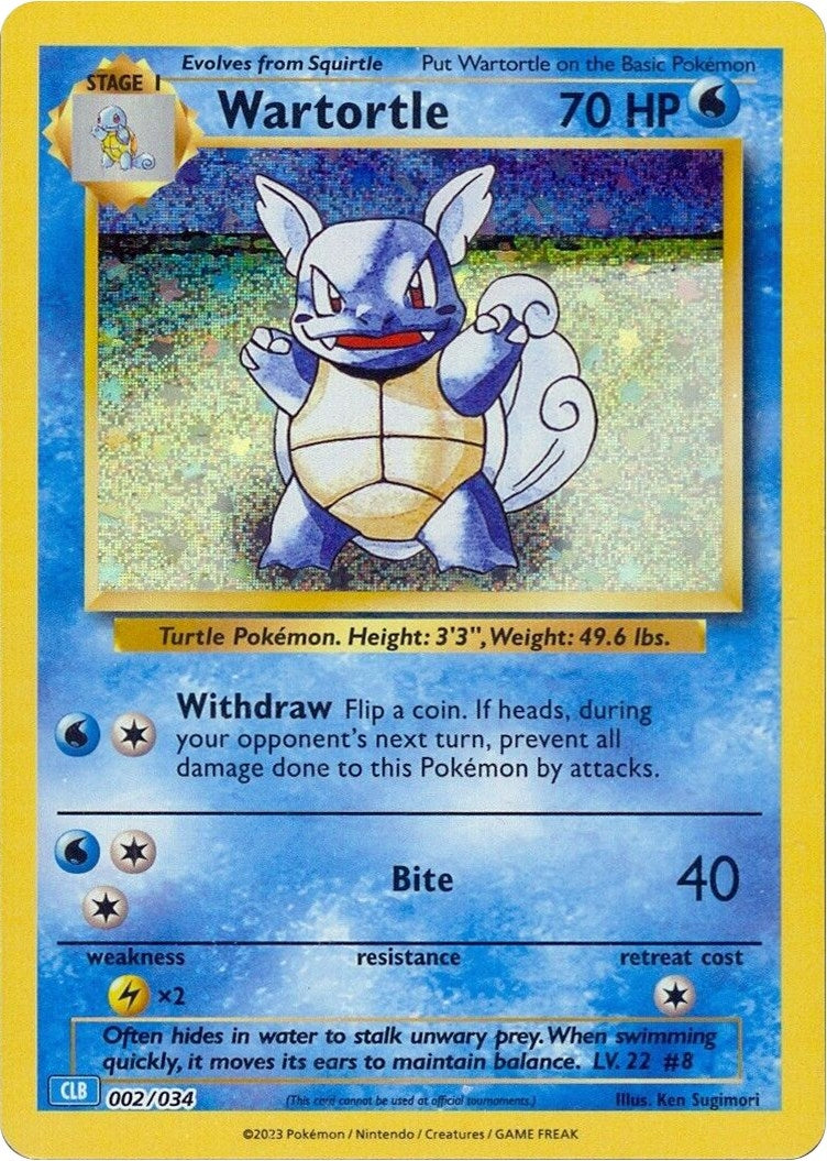 Image for Wartortle (Trading Card Game Classic) (002/034) - Pokemon
