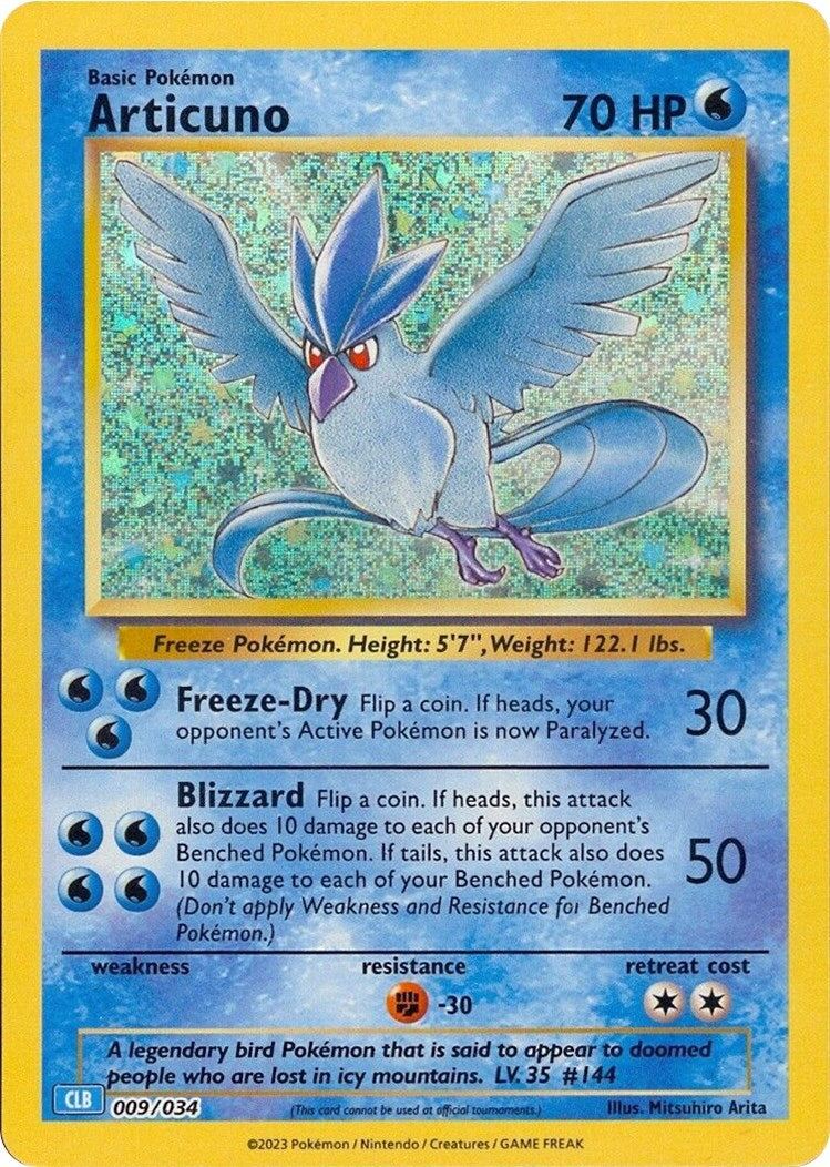 Image for Articuno (Trading Card Game Classic) (009/034) - Pokemon