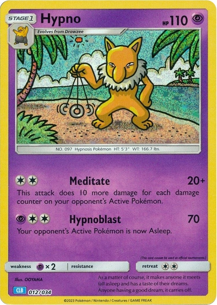 Image for Hypno (Trading Card Game Classic) (012/034) - Pokemon