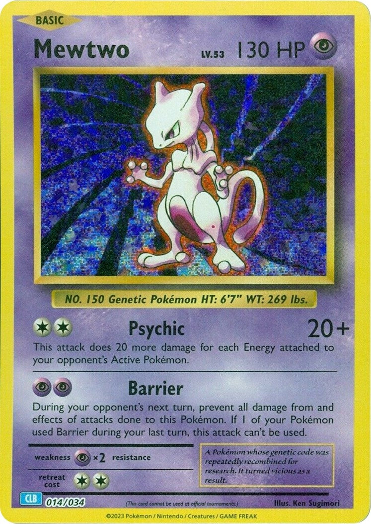 Image for Mewtwo (Trading Card Game Classic) (014/034) - Pokemon