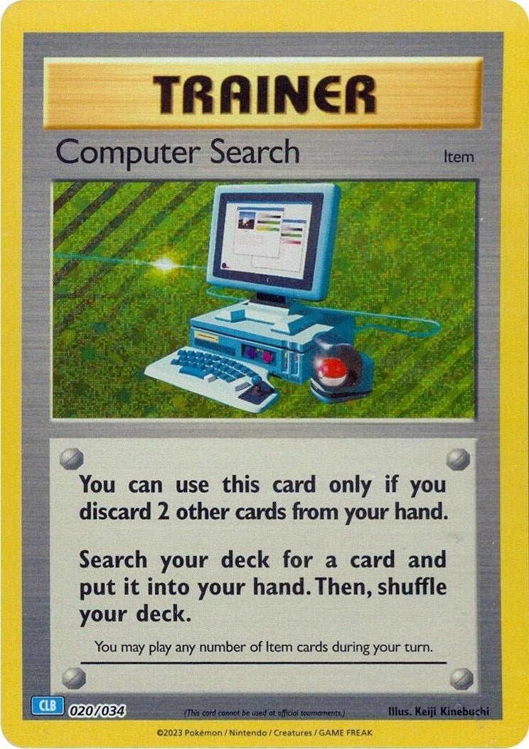 Image for Computer Search (CLB) (Trading Card Game Classic) (020/034) - Pokemon