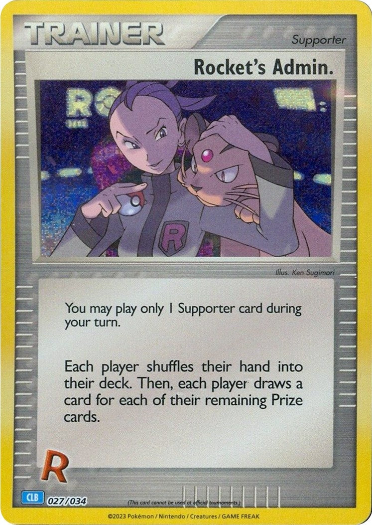 Image for Rocket's Admin. (CLB) (Trading Card Game Classic) (027/034) - Pokemon