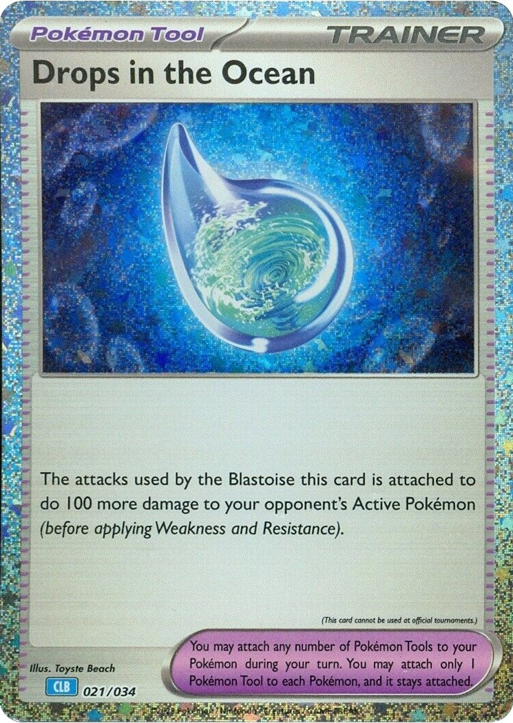 Image for Drops in the Ocean (Trading Card Game Classic) (021/034) - Pokemon
