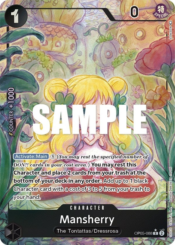 Image for Mansherry (Alternate Art) (Awakening of the New Era) (OP05-088) - One Piece Card Game