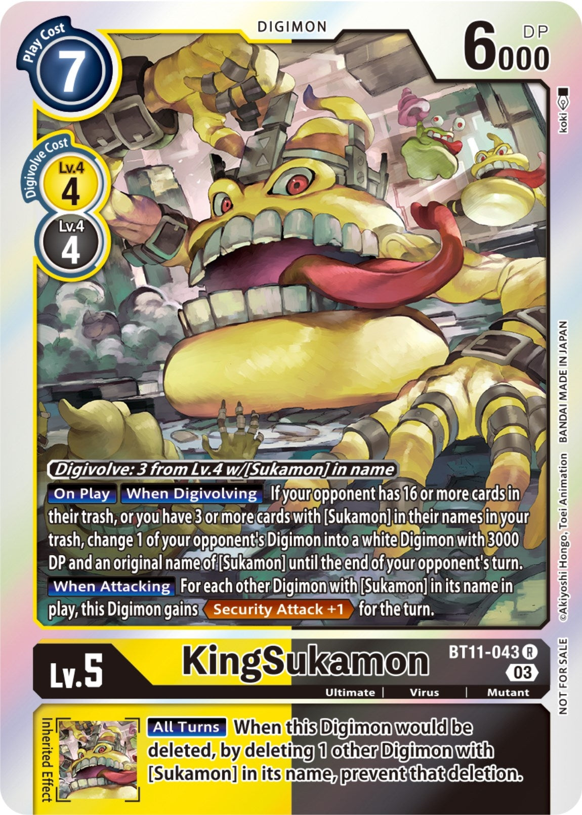 Image for KingSukamon (Winner Pack -Blast Ace-) (BT11) (11043)