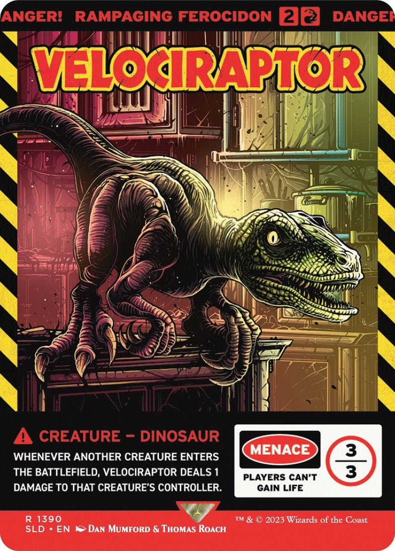 Image for Velociraptor - Rampaging Ferocidon (Secret Lair Drop Series) (1390) - Magic: The Gathering