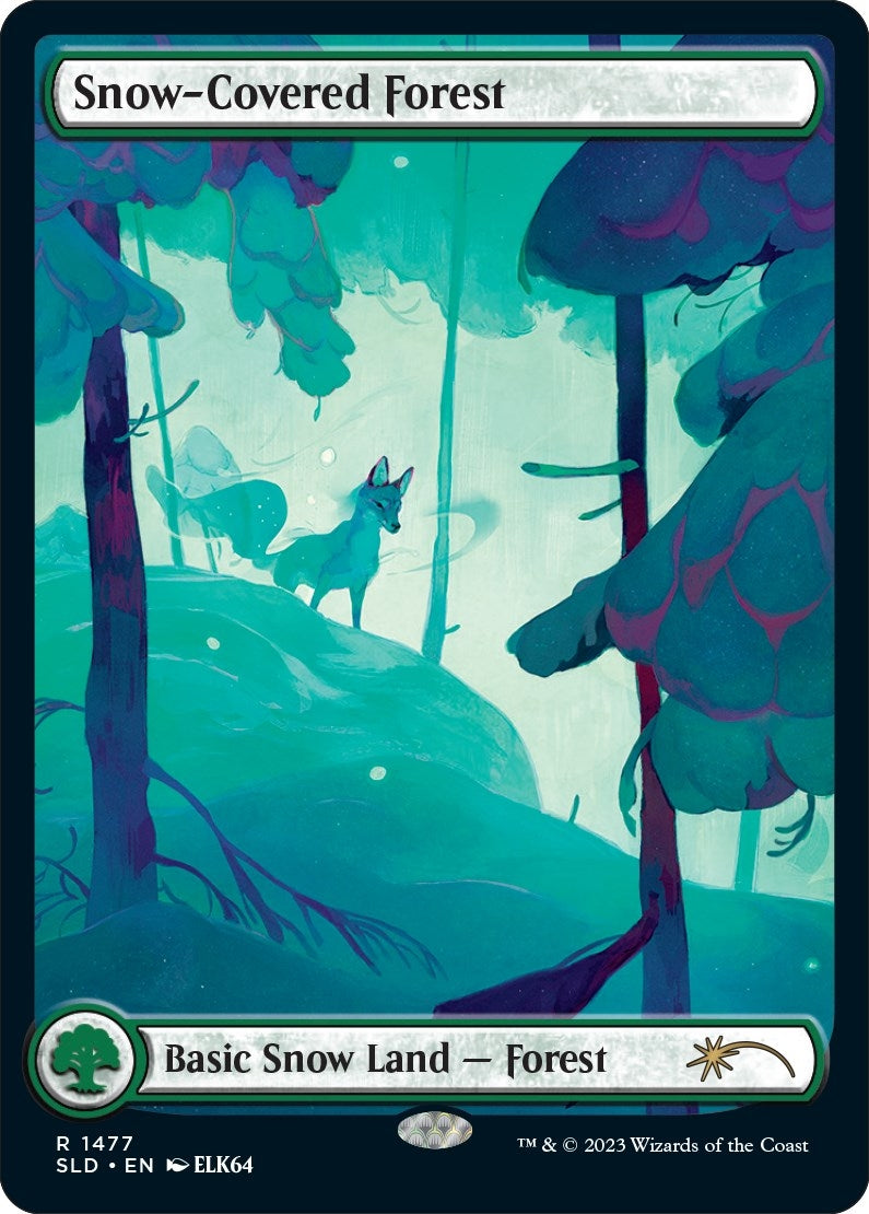 Image for Snow-Covered Forest (1477) (Secret Lair Drop Series) (1477) - Magic: The Gathering