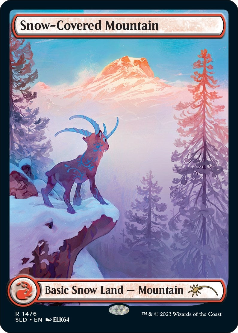Image for Snow-Covered Mountain (1476) (Secret Lair Drop Series) (1476) - Magic: The Gathering