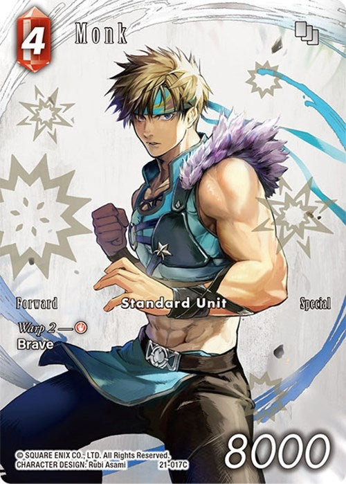 Image for Monk (Full Art) (Beyond Destiny) (21-017C) - Final Fantasy TCG