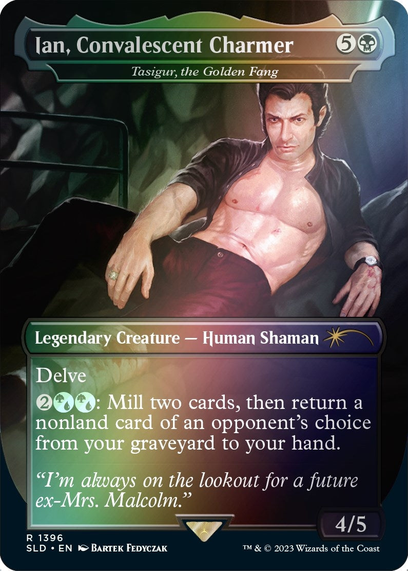 Image for Ian, Convalescent Charmer - Tasigur, the Golden Fang (Rainbow Foil) (Secret Lair Drop Series) (1396) - Magic: The Gathering