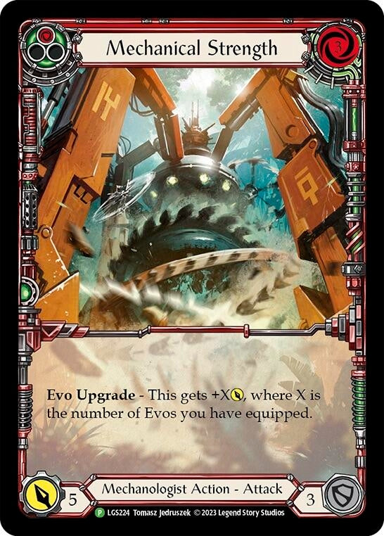 Image for Mechanical Strength (Red) - LGS224 (Flesh and Blood: Promo Cards) (LGS224) - Flesh and Blood TCG