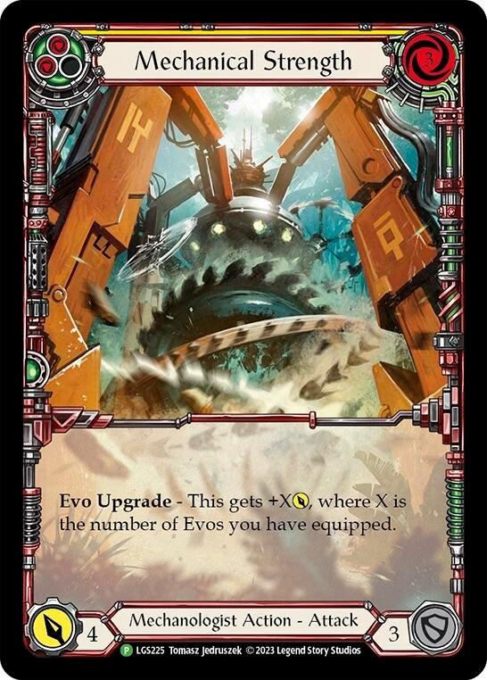Image for Mechanical Strength (Yellow) - LGS225 (Flesh and Blood: Promo Cards) (LGS225) - Flesh and Blood TCG