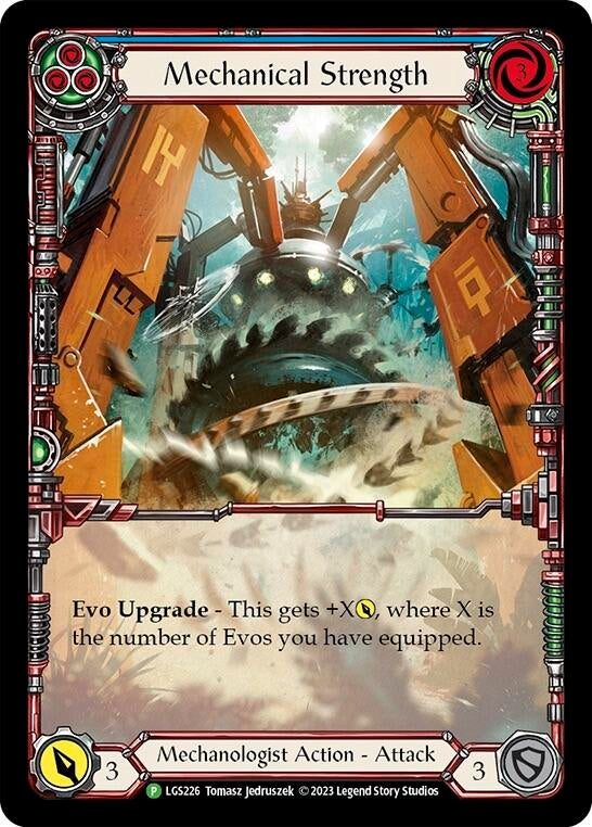 Image for Mechanical Strength (Blue) - LGS226 (Flesh and Blood: Promo Cards) (LGS226) - Flesh and Blood TCG