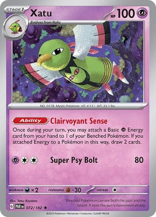 Image for Xatu - 072/182 (Non-Holo) (Deck Exclusives) (072/182) - Pokemon