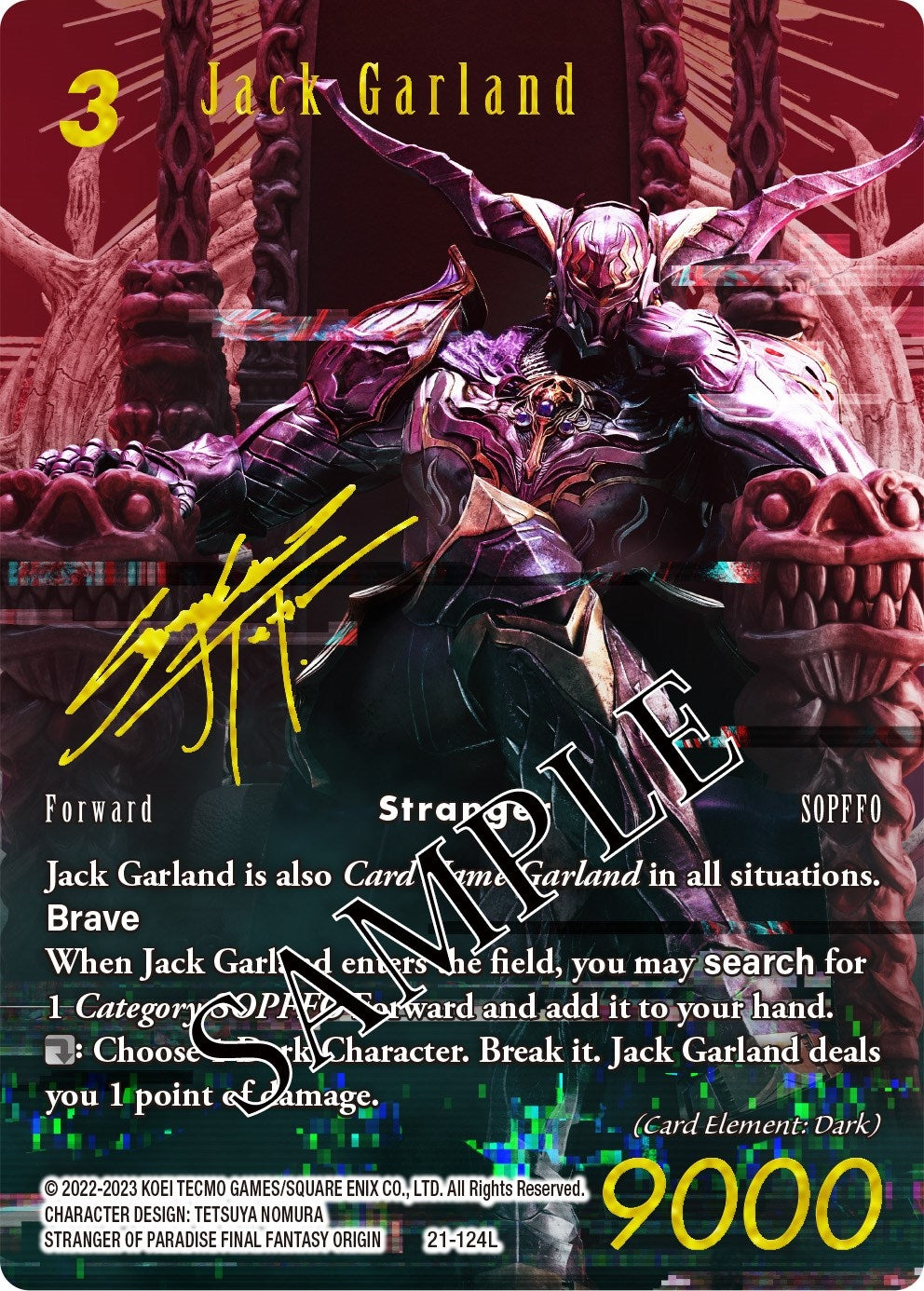Image for Jack Garland (Special Edition) (Beyond Destiny) (21-124L) - Final Fantasy TCG