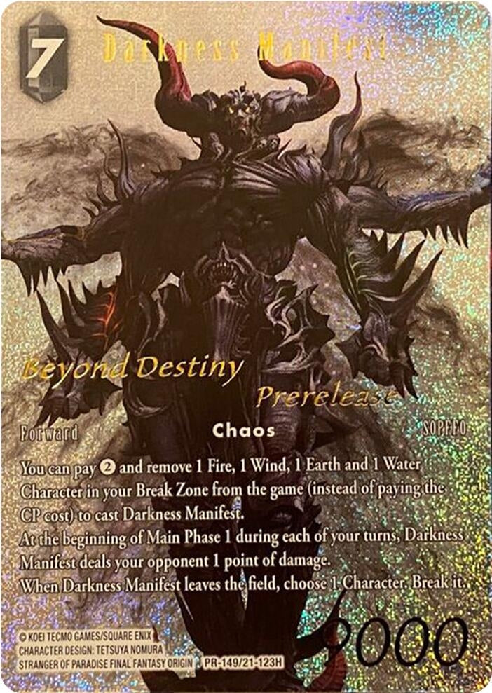 Image for Darkness Manifest (Prerelease Promo) (FF: Promo Cards) (PR-149/21-123H) - Final Fantasy TCG