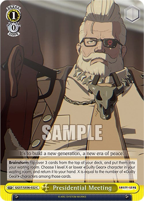 Image for Presidential Meeting (Guilty Gear -Strive-) (GGST/SX06-022 C) - Weiss Schwarz