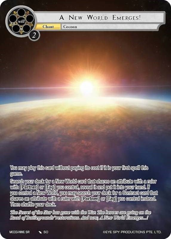 Image for A New World Emerges! (Memoria Collection 03) (MC03-NWE) - Force of Will