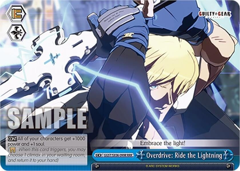 Image for Overdrive: Ride the Lightning (RRR) (Guilty Gear -Strive-) (GGST/SX06-099R RRR) - Weiss Schwarz
