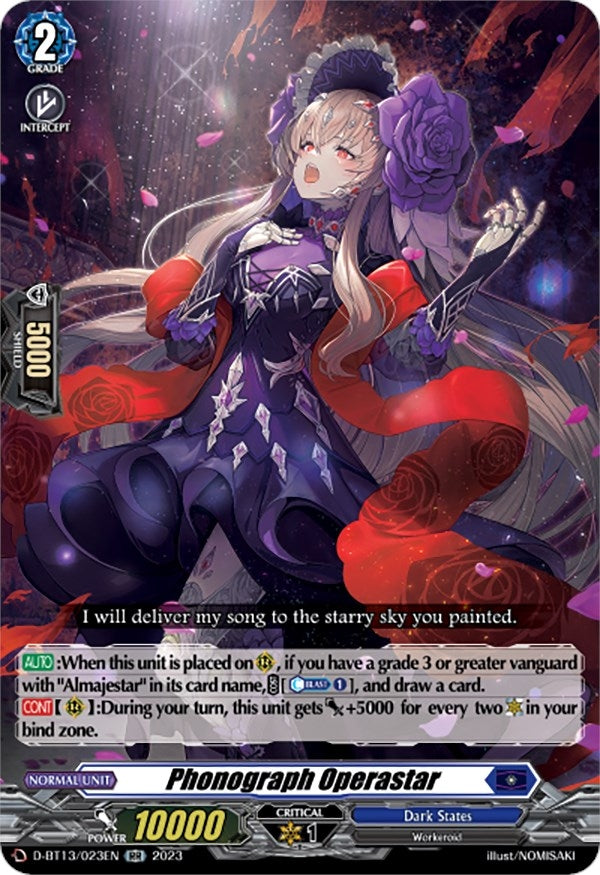 Image for Phonograph Operastar (D-BT13: Flight of Chakrabarthi) (D-BT13/023EN) - Cardfight Vanguard