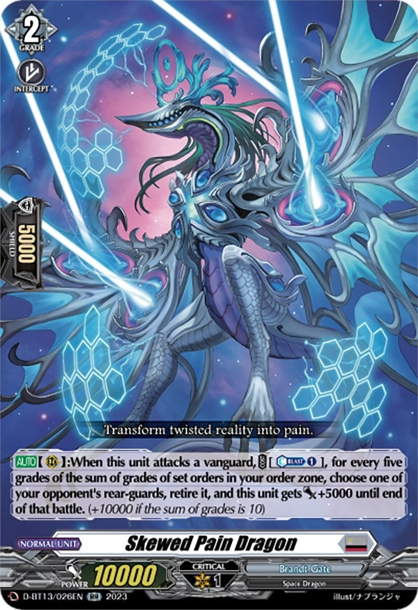 Image for Skewed Pain Dragon (D-BT13: Flight of Chakrabarthi) (D-BT13/026EN) - Cardfight Vanguard