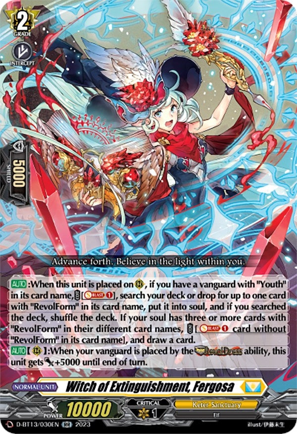 Image for Witch of Extinguishment, Fergosa (D-BT13: Flight of Chakrabarthi) (D-BT13/030EN) - Cardfight Vanguard