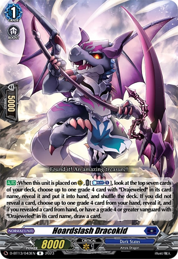 Image for Hoardslash Dracokid (D-BT13: Flight of Chakrabarthi) (D-BT13/043EN) - Cardfight Vanguard