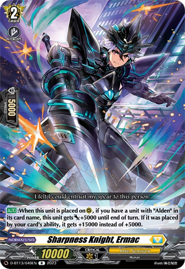 Image for Sharpness Knight, Ermac (D-BT13: Flight of Chakrabarthi) (D-BT13/049EN) - Cardfight Vanguard