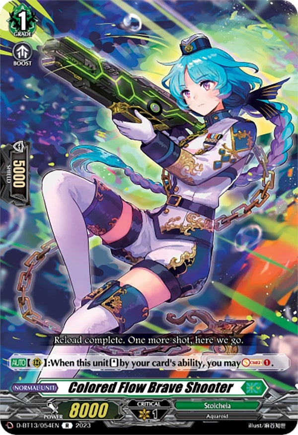 Image for Colored Flow Brave Shooter (D-BT13: Flight of Chakrabarthi) (D-BT13/054EN) - Cardfight Vanguard