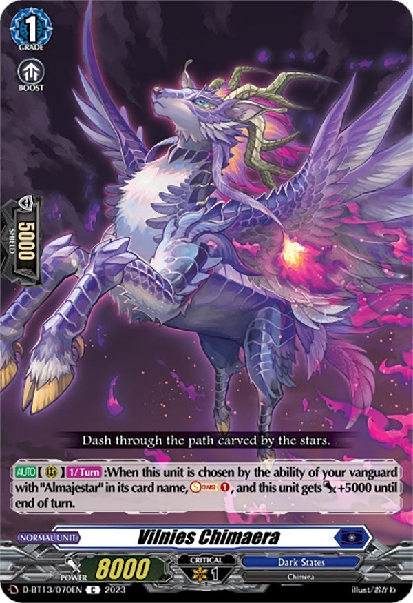 Image for Vilnies Chimaera (D-BT13: Flight of Chakrabarthi) (D-BT13/070EN) - Cardfight Vanguard