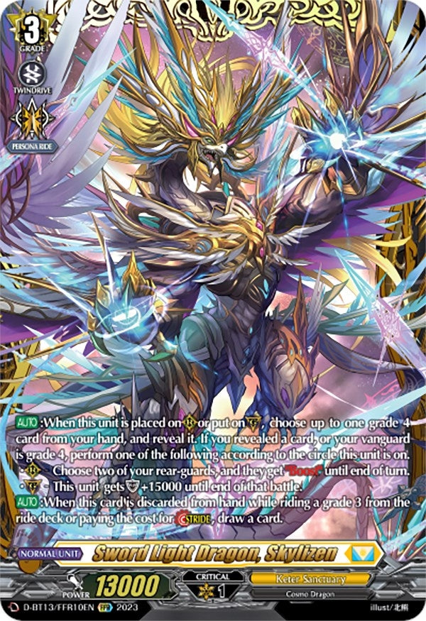 Image for Sword Light Dragon, Skylizen (FFR) (D-BT13: Flight of Chakrabarthi) (D-BT13/FRR10EN) - Cardfight Vanguard
