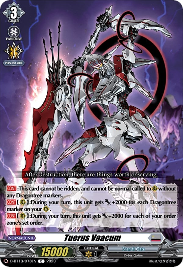 Image for Tuerus Vaacum (D-BT13: Flight of Chakrabarthi) (D-BT13/073EN) - Cardfight Vanguard
