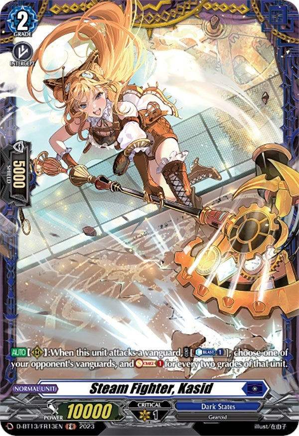 Image for Steam Fighter, Kasid (FR) (D-BT13: Flight of Chakrabarthi) (D-BT13/FR13EN) - Cardfight Vanguard