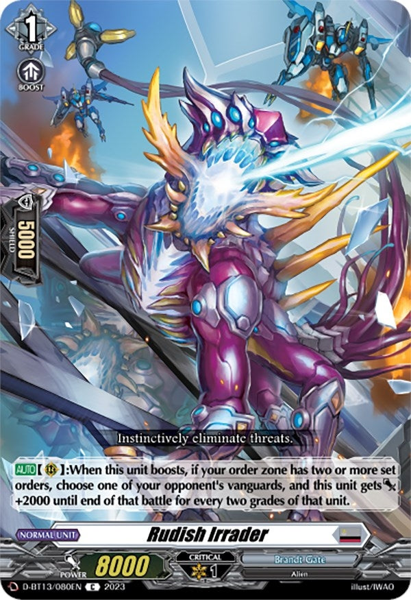 Image for Rudish Irrader (D-BT13: Flight of Chakrabarthi) (D-BT13/080EN) - Cardfight Vanguard