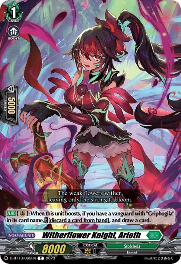 Image for Witherflower Knight, Arleth (D-BT13: Flight of Chakrabarthi) (D-BT13/095EN) - Cardfight Vanguard