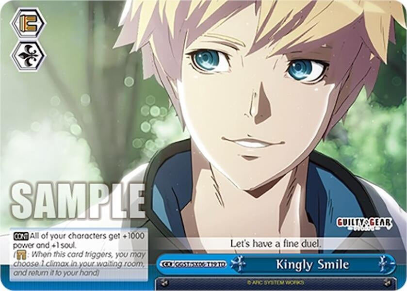 Image for Kingly Smile (Guilty Gear -Strive-) (GGST/SX06-T19 TD) - Weiss Schwarz