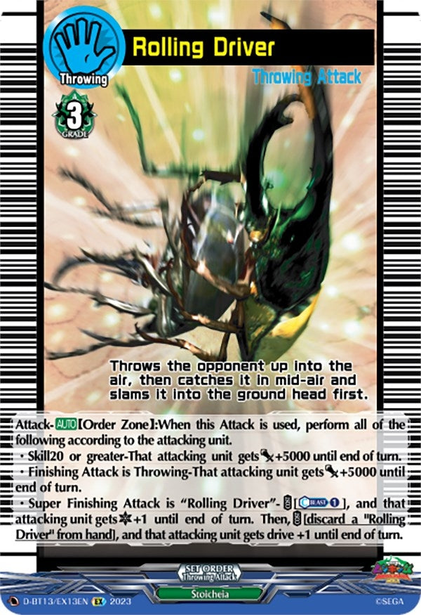 Image for Rolling Driver (D-BT13: Flight of Chakrabarthi) (D-BT13/EX13EN) - Cardfight Vanguard