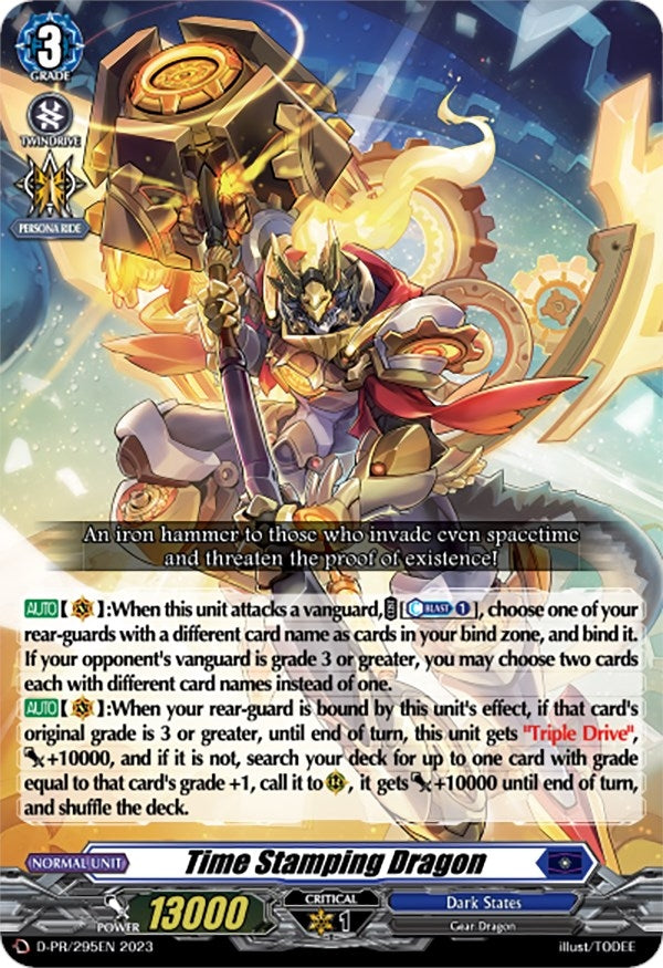Image for Time Stamping Dragon (D Promo Cards) (D-PR/295EN) - Cardfight Vanguard