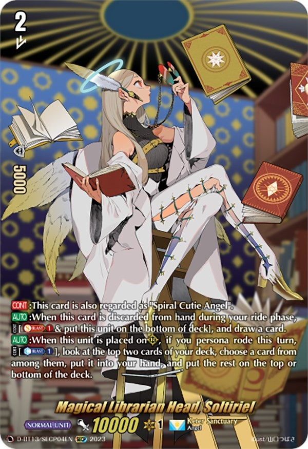 Image for Magical Librarian Head, Soltiriel (SECP) (D-BT13: Flight of Chakrabarthi) (D-BT13/SECP04EN) - Cardfight Vanguard