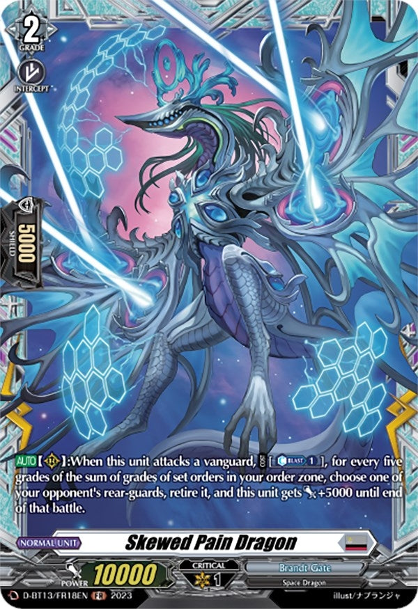 Image for Skewed Pain Dragon (FR) (D-BT13: Flight of Chakrabarthi) (D-BT13/FR18EN) - Cardfight Vanguard